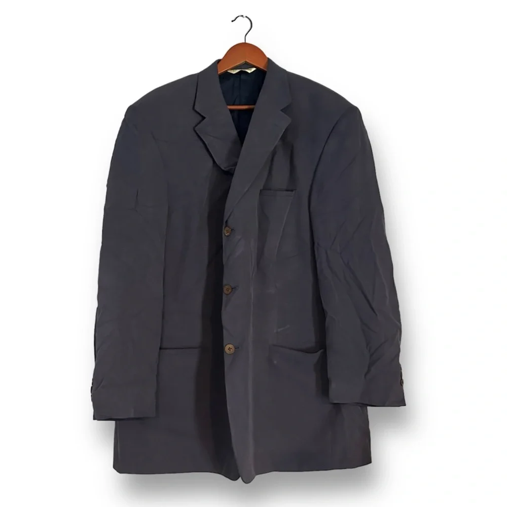 [Joseph & Feiss] Blue Silk Suit Jacket